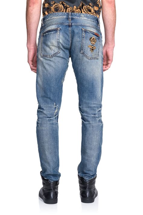 dolce and gabbana mens jeans replica|dolce and gabbana embellished jeans.